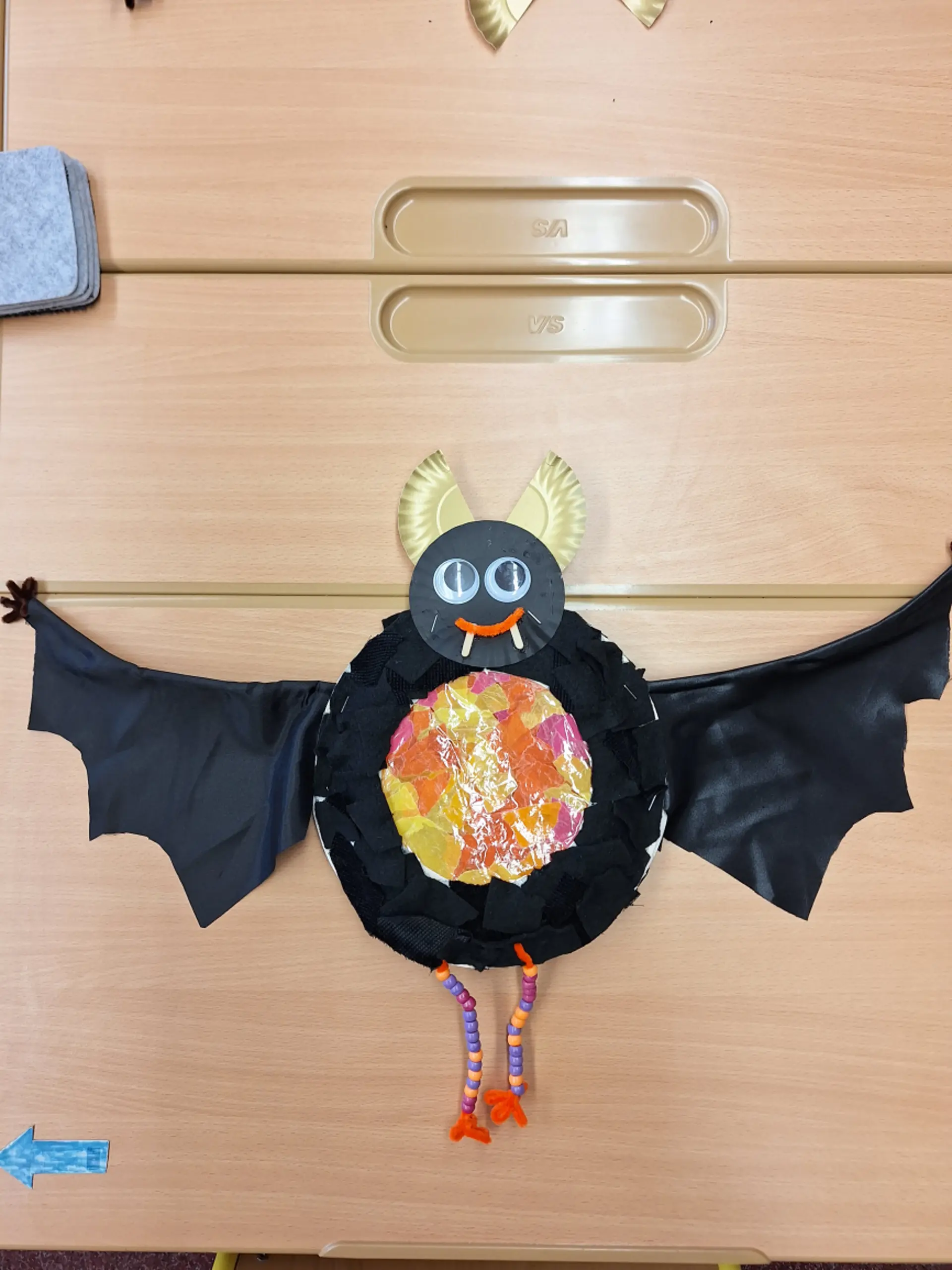 Gebastelte Fledermaus-Laterne von Klassentier Jojo